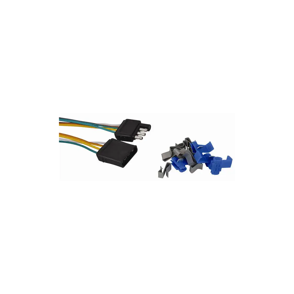 Trailer Wiring Install Kit - Receptacle W/ 4' Harness - Plug W/ 25' Harness - ATT7621-7